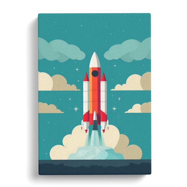 Rocket Minimalism - No Frame Art Prints Isabelle & Max Size: 76cm H x 50cm W x 3cm D on Productcaster.