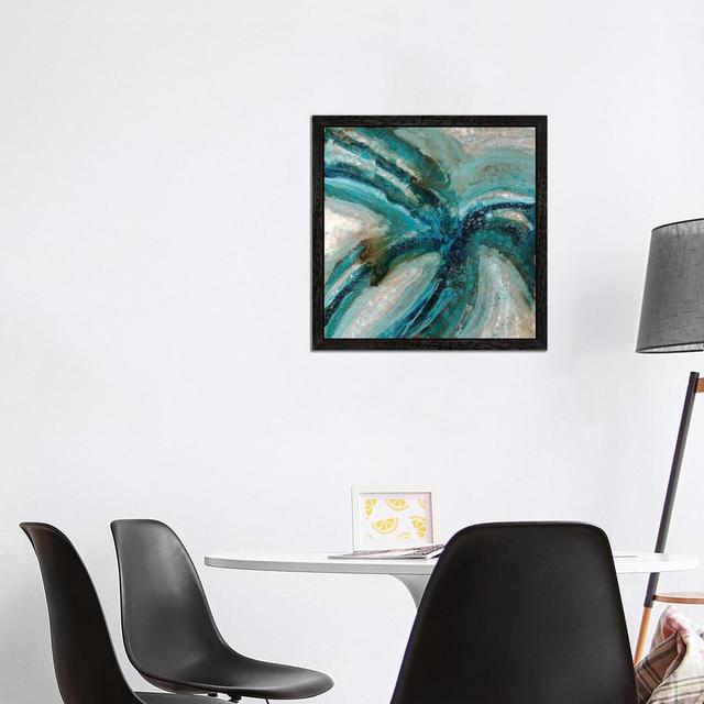 Blossom in the Rain by Blakely Bering - Painting Print on Canvas East Urban Home Size: 66.04cm H x 66.04cm W x 3.81cm D, Frame Option: Black Framed on Productcaster.