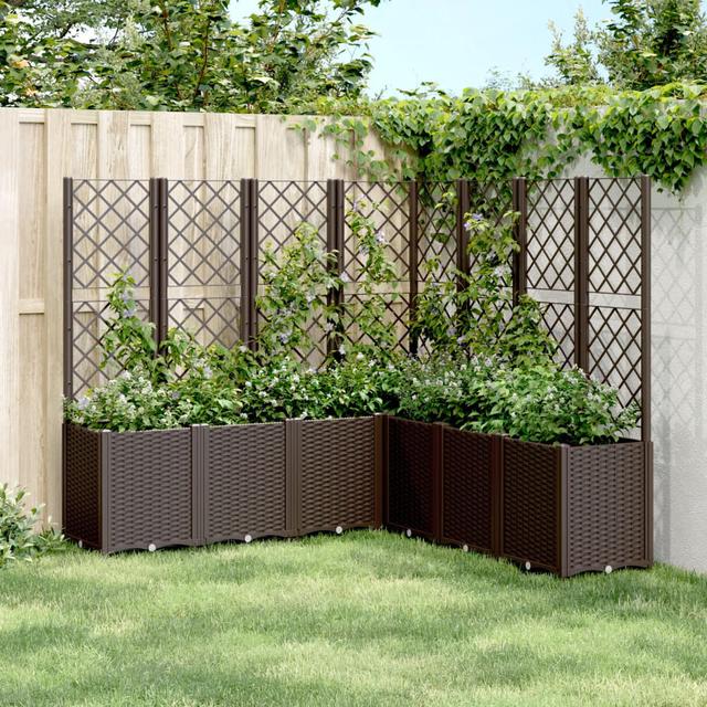 Motonobu Planter Box Ebern Designs Colour: Brown on Productcaster.