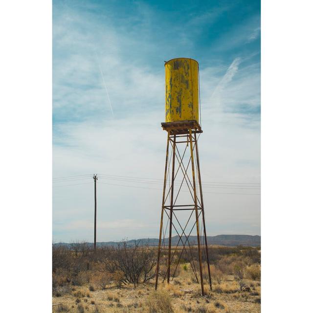 Yellow Water Tower II by Sonja Quintero - Wrapped Canvas Photograph 17 Stories Size: 30cm H x 20cm W on Productcaster.