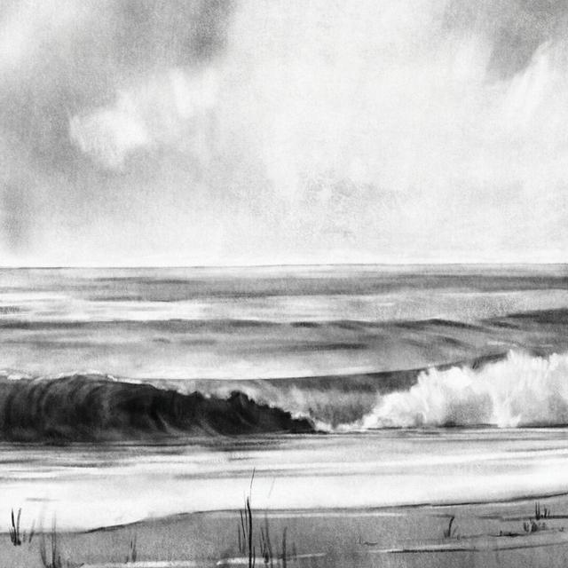 High Tide Sketch I Highland Dunes Size: 76cm H x 76cm W x 3.8cm D on Productcaster.