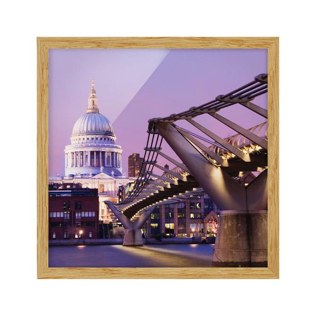 St. Pauls - Picture Frame Photograph Ebern Designs Size: 70cm H x 70cm W x 2cm D, Frame Option: Brown Framed on Productcaster.