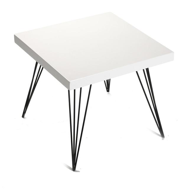 Moran Side Table Corrigan Studio Table Top Colour: White on Productcaster.