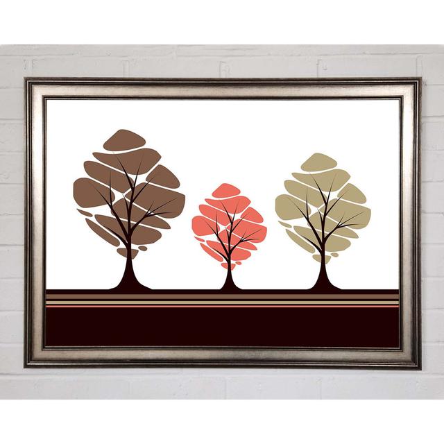 Trees - Single Picture Frame Art Prints Rosalind Wheeler Size: 59.7cm H x 84.1cm W on Productcaster.