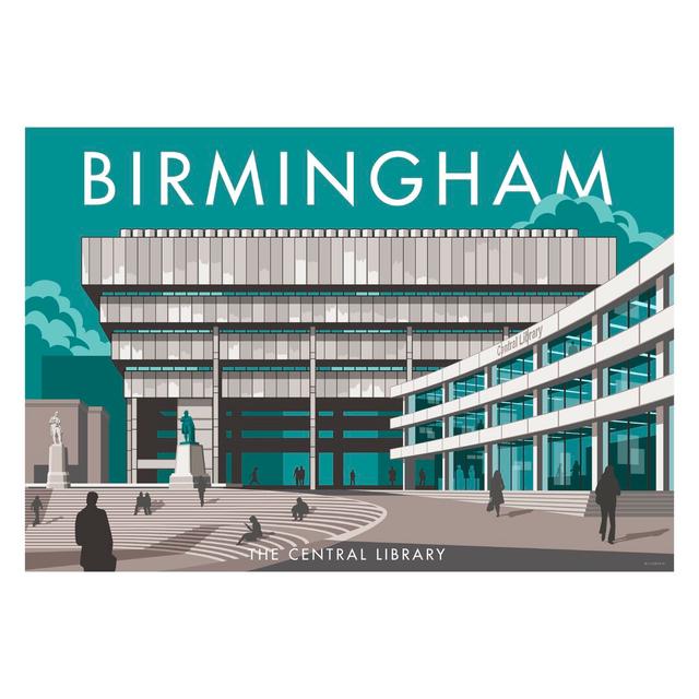 Birmingham by Stephen Millership - Print East Urban Home Frame Options: No Frame, Size: 40cm H x 50cm W x 1cm D on Productcaster.