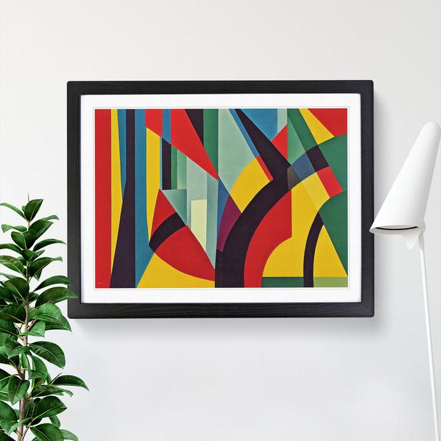 Compelling Modern Abstract - Picture Frame Graphic Art Metro Lane Frame Colour: Black, Size: 34cm H x 46cm W x 2cm D on Productcaster.