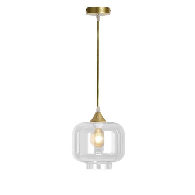 Zurich 1-Light Single Drum Pendant Fairmont Park on Productcaster.