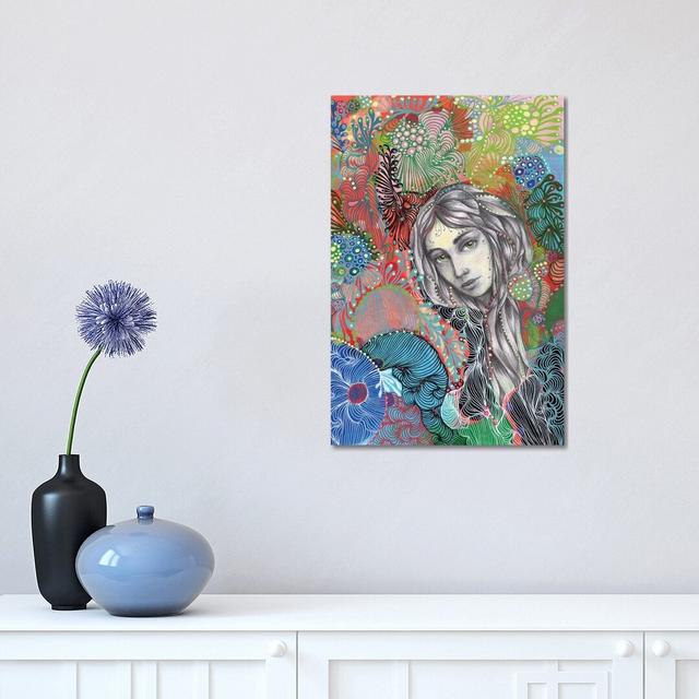 Girl III by Noemi Ibarz - Wrapped Canvas Graphic Art ClassicLiving Size: 45.72cm H x 30.48cm W x 1.905cm D on Productcaster.