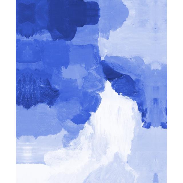 Blue River Abstract - Wrapped Canvas Painting Print Ivy Bronx Size: 122cm H x 81cm W x 3.8cm D on Productcaster.