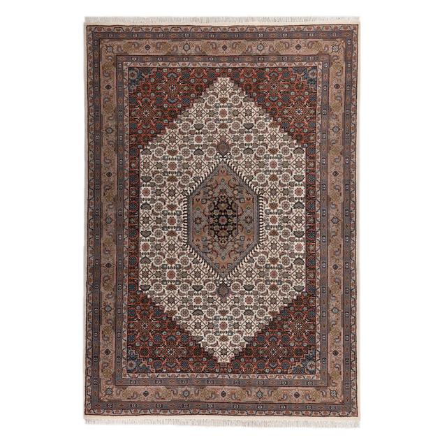 Mcknight Hand Knotted Wool Beige/Brown Rug Ophelia & Co. Rug Size: Rectangle 120 x 180cm on Productcaster.