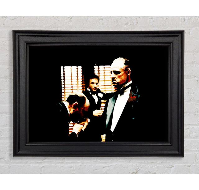 The Godfather Kiss Of Respect Framed Print Rosalind Wheeler Size: 42cm H x 59.7cm W x 8cm D on Productcaster.