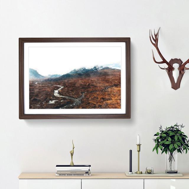 View of the Isle of Skye in Scotland - Picture Frame Painting Print East Urban Home Size: 33cm H x 45cm W x 2cm D, Frame Option: Walnut Framed on Productcaster.