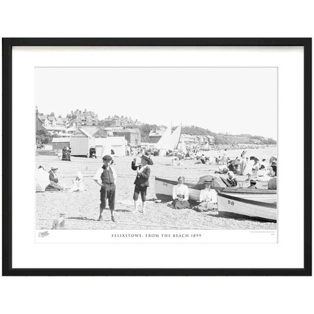 Felixstowe, From The Beach 1899 by Francis Frith - Single Picture Frame Print The Francis Frith Collection Size: 60cm H x 80cm W x 2.3cm D on Productcaster.