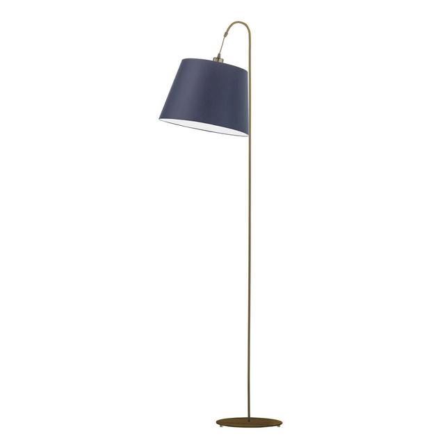 171 cm Bogenlampe Salom Metro Lane Schirmfarbe: Navyblau on Productcaster.