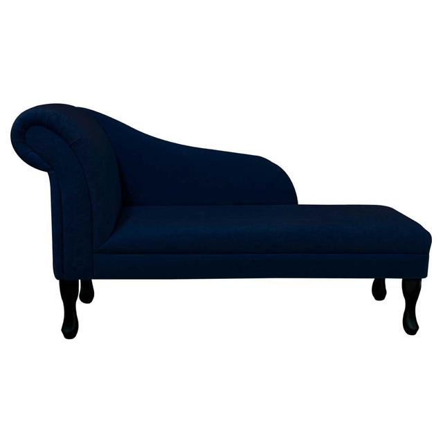 Chaise Longue Beaumont Leg Colour: Black, Body Fabric: Cotton on Productcaster.