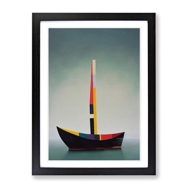 Ship Abstract Vol.1 - Single Picture Frame Graphic Art Breakwater Bay Frame Option: Black, Size: 46cm H x 34cm W x 2cm D on Productcaster.