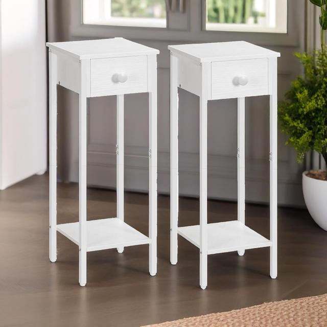 Steel Bedside Table (Set of 2) Rafaelo Mobilia on Productcaster.