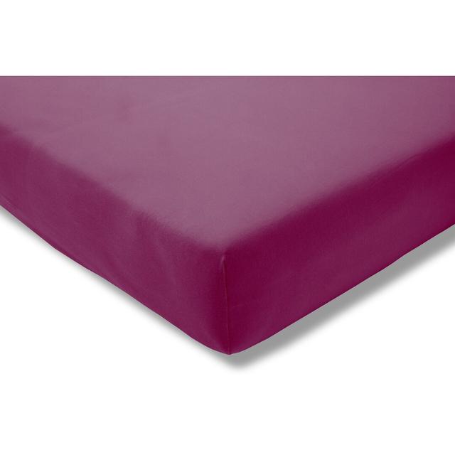 Jersey-Spannbettlaken Estella Farbe: Fuchsia, Größe: 200 x 200 cm on Productcaster.