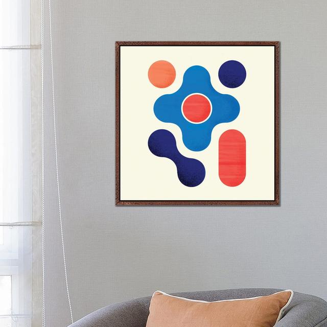 Geometric Abstract I Ivy Bronx Format: Classic Wood Framed, Size: 66.04cm H x 66.04cm W x 3.81cm D on Productcaster.