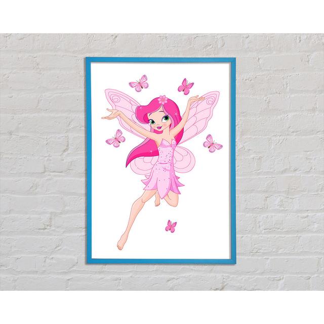 Butterfly Fairy - Single Picture Frame Art Prints Zoomie Kids Size: 59.7cm H x 42cm W x 2cm D on Productcaster.