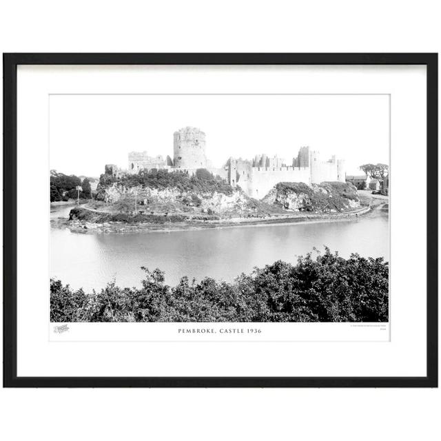 Pembroke, Castle 1936 by Francis Frith - Single Picture Frame Print The Francis Frith Collection Size: 40cm H x 50cm W x 2.3cm D on Productcaster.