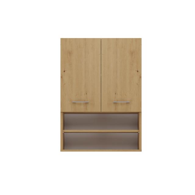 Hilkowski Cm W x 90Cm H x 30Cm D Wall Mounted Bathroom Cabinet 17 Stories Finish: Oak on Productcaster.