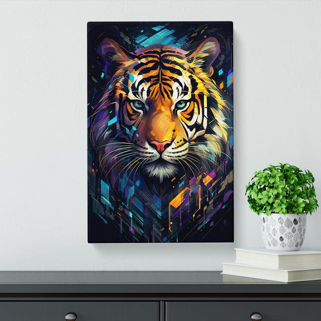 Tiger Futurism No.3 - Wrapped Canvas Art Prints Latitude Vive Size: 50cm H x 35cm W x 3cm D on Productcaster.