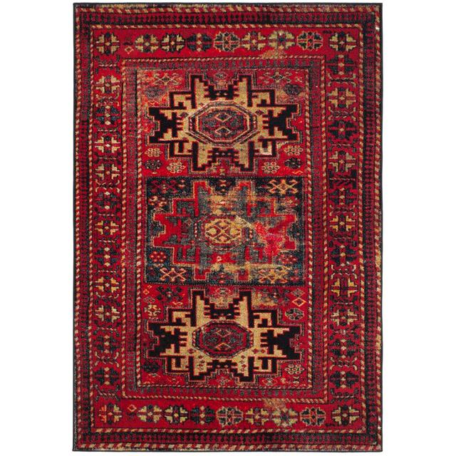 Kristina Red Rug Langley Street Rug Size: Rectangle 60 X 91 cm on Productcaster.