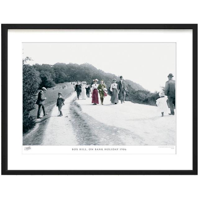 'Box Hill, on Bank Holiday 1906' by Francis Frith - Picture Frame Photograph Print on Paper The Francis Frith Collection Size: 60cm H x 80cm W x 2.3cm on Productcaster.