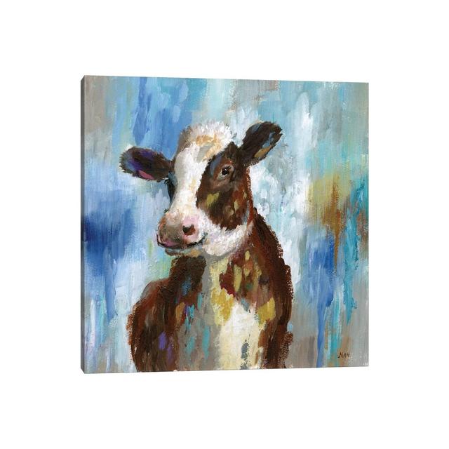 Spring Calf by Nan - Painting on Canvas Brambly Cottage Format: Wrapped Canvas, Size: 66.04cm H x 66.04cm W x 1.91cm D on Productcaster.