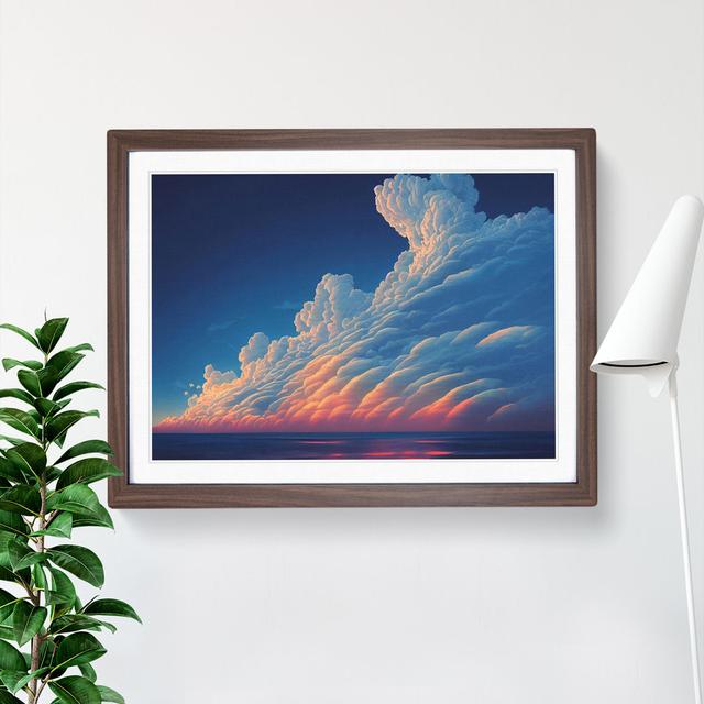 XH1022-8903X The Clouds At Sunset Vol.2 - Single Picture Frame Print Marlow Home Co. Size: 25cm H x 34cm W x 2cm D, Frame Colour: Walnut on Productcaster.