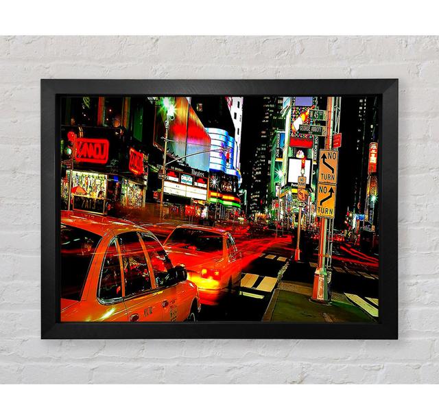 New York City Lights - Druck Ebern Designs Größe: 59,7 cm H x 84,1 cm B on Productcaster.