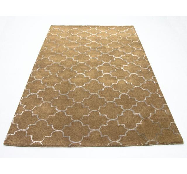 Tonquin Hand Knotted Brown Indoor/Outdoor Rug Canora Grey on Productcaster.