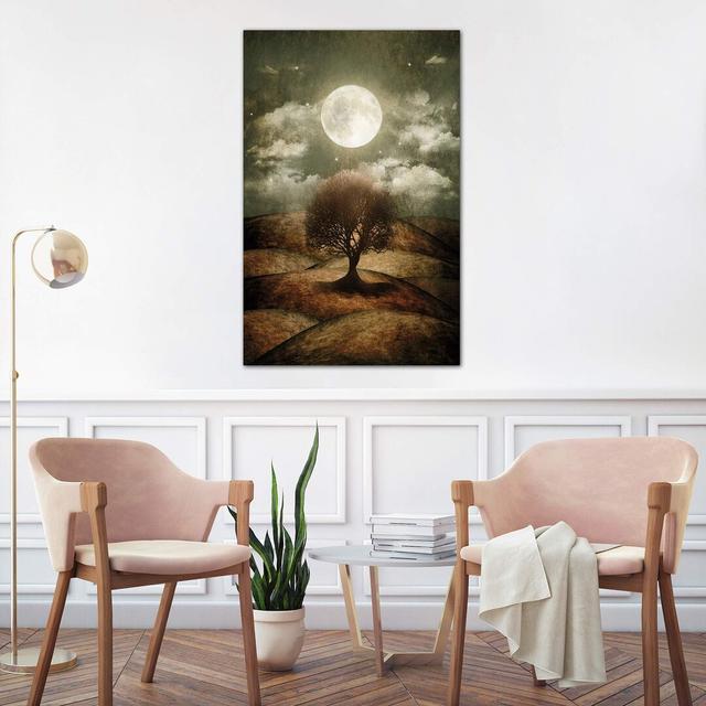 Once Upon A Time... The Lone Tree by Viviana Gonzalez - Wrapped Canvas Painting Brayden Studio Size: 101.6cm H x 66.04cm W x 1.91cm D on Productcaster.