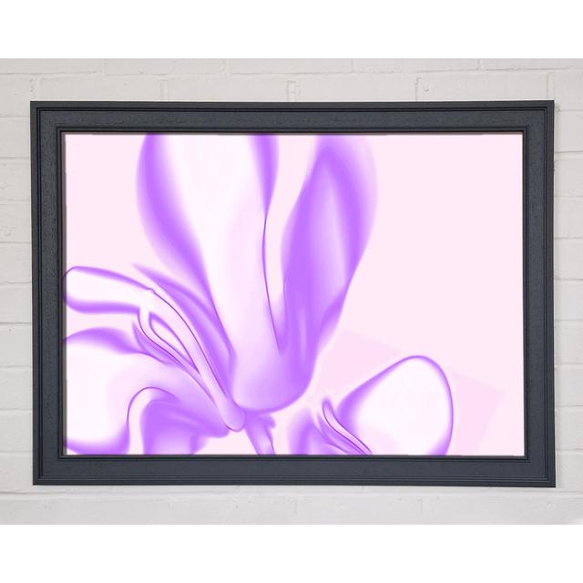 Lilac Ripple Framed Print Wall Art Ivy Bronx Size: 84.1cm H x 118.9cm W x 1.5cm D, Format: Grey Framed Paper on Productcaster.