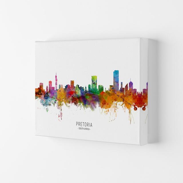 Pretoria South Africa Skyline by Michael Tompsett - Print Ebern Designs Format: Wrapped Canvas, Size: 59.4cm H x 84cm W x 4cm D on Productcaster.