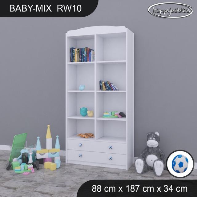 Baby Mix 88Cm Cube Unit Happy Babies Colour: White/Blue on Productcaster.