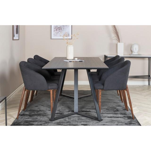 Schwartz Dining Set with 6 Chairs (Set of 7) George Oliver on Productcaster.