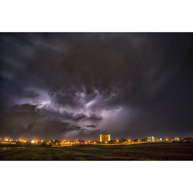 Thunderstorm Over Nashville, Tn by Inhauscreative - No Frame Print on Canvas 17 Stories Size: 30cm H x 46cm W on Productcaster.