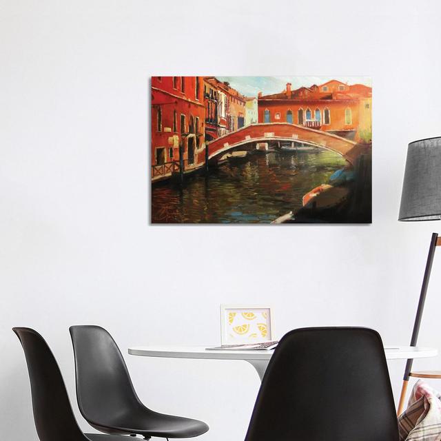 Venice In The Afternoon by Christopher Clark - Floater Frame Gallery-Wrapped Canvas Giclée on Canvas Rosalind Wheeler Size: 66.04cm H x 101.60cm W x 1 on Productcaster.