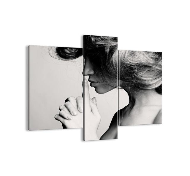 She Listened to Herself - 3 Piece Unframed Photograph Print Set on Canvas Brayden Studio Size: 80cm H x 95cm W x 1.8cm D on Productcaster.