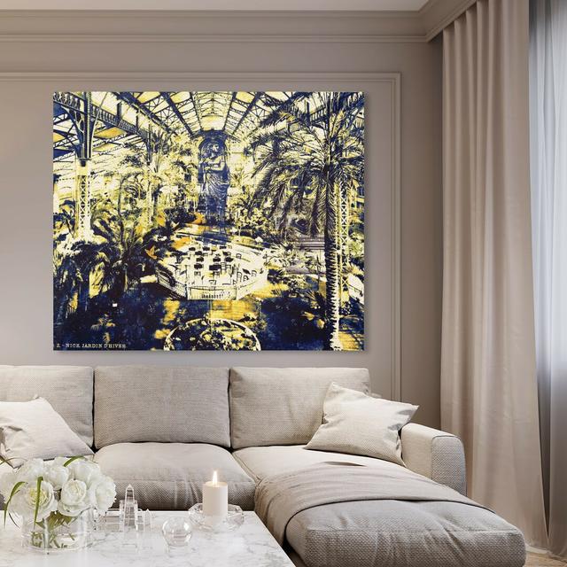 'Jardin D'hiver Nice' Graphic Art Print on Canvas East Urban Home Size: 33 cm H x 40.6 cm W on Productcaster.