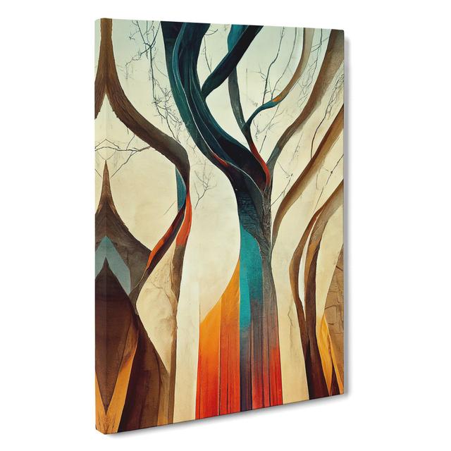 The Abstract Trees No.6 Metro Lane Matte Colour: No Matte, Format: Wrapped Canvas, Size: 76cm H x 50cm W on Productcaster.