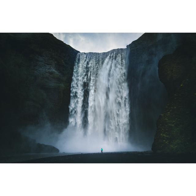 Skogafoss Waterfall In Iceland - Wrapped Canvas Print Alpen Home Size: 81cm H x 122cm W on Productcaster.