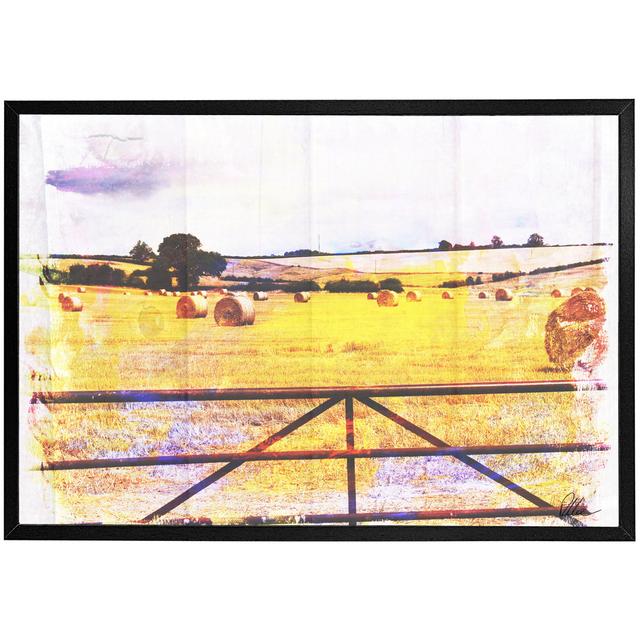 Hay Bale - Single Picture Frame Art Prints Brambly Cottage Frame Option: Black, Size: 41cm H x 61cm W x 4cm D on Productcaster.