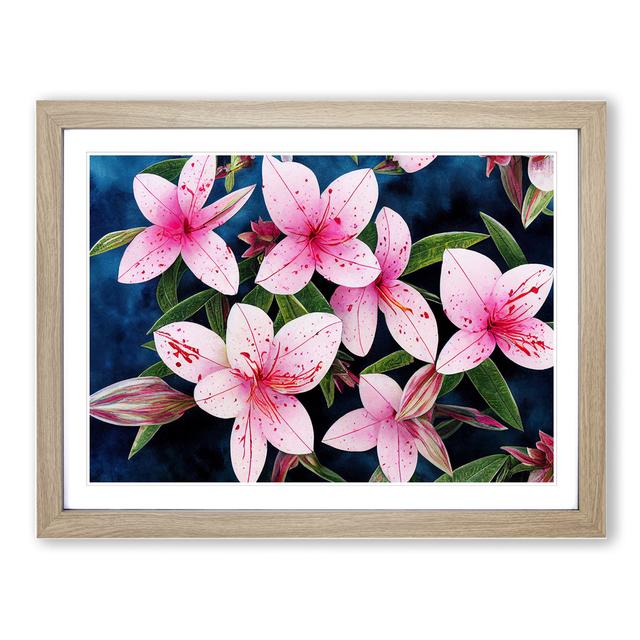 Rhododendron Flower - Picture Frame Photograph 17 Stories Size: 34cm H x 46cm W x 2cm D, Frame Colour: Oak Framed on Productcaster.