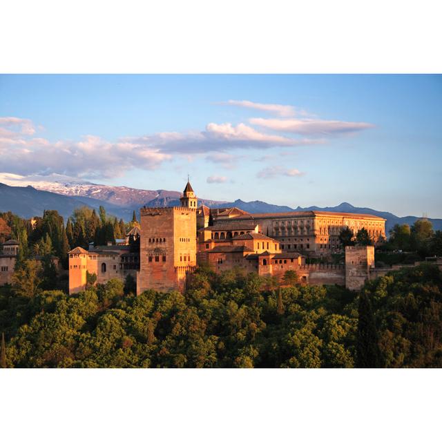 Alhambra In Granada At Twilight by Adivin - Wrapped Canvas Art Prints 17 Stories Size: 51cm H x 76cm W x 3.8cm D on Productcaster.