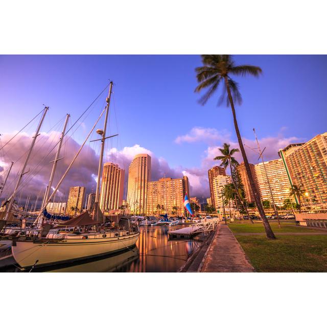 Honolulu Harbor Oahu by Bennymarty - Wrapped Canvas Photograph 17 Stories Size: 51cm H x 76cm W on Productcaster.