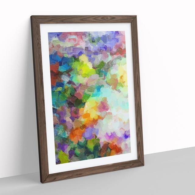 In Love Abstract - Picture Frame Painting Metro Lane Size: 46cm H x 34cm W x 2cm D, Frame Colour: Brown Framed on Productcaster.