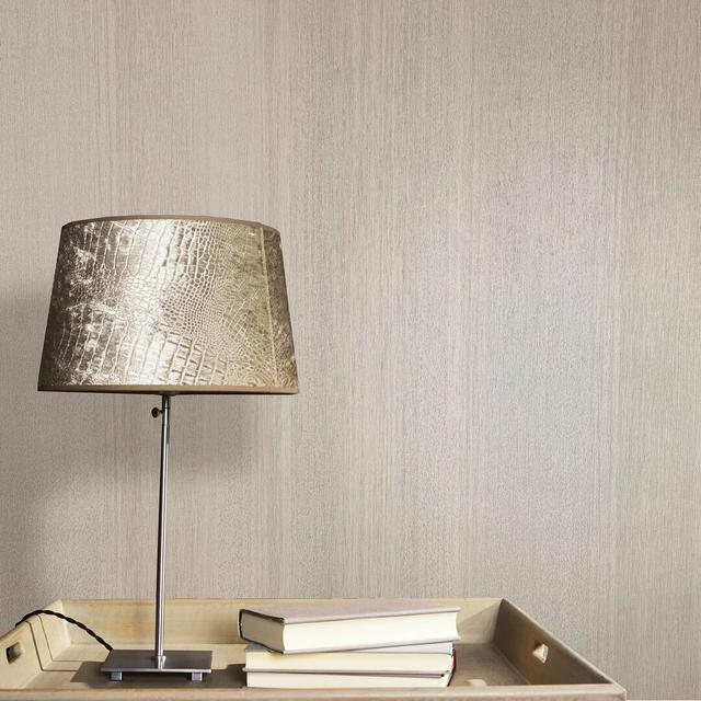 Delahni 10.05m x 53cm Textured Matte Wallpaper Roll Ebern Designs Colour: Beige on Productcaster.